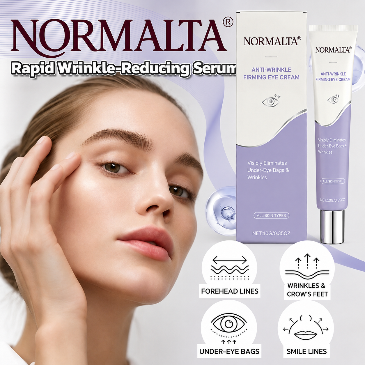 NORMALTA® Instant Face Temporary Tightener – Instant visible results in 30 seconds