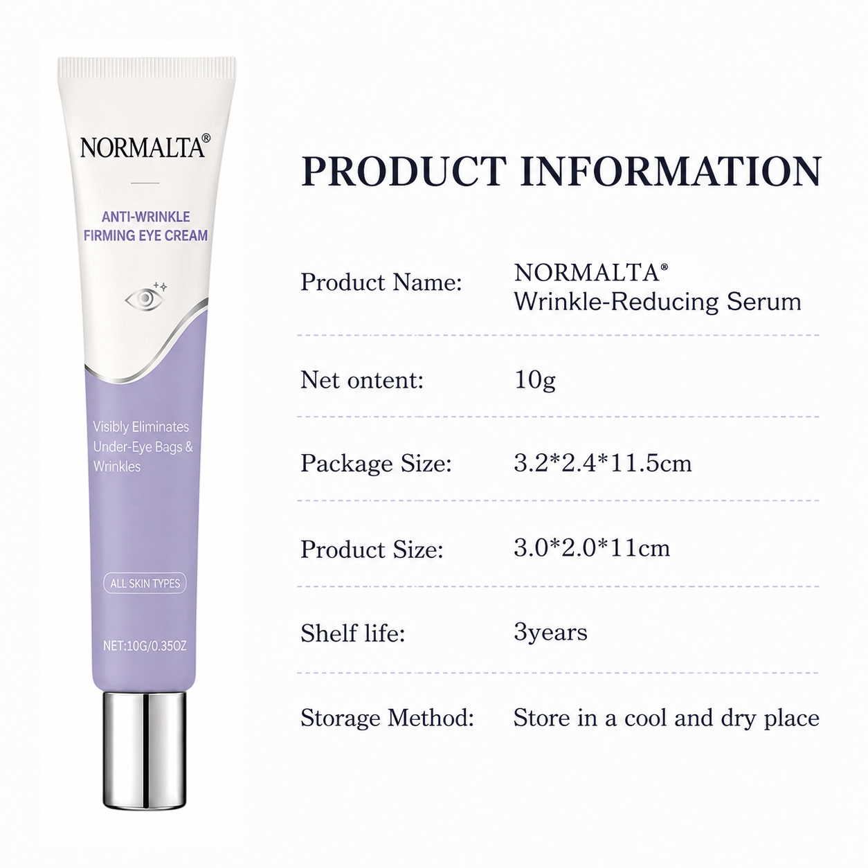 NORMALTA® Instant Face Temporary Tightener – Instant visible results in 30 seconds