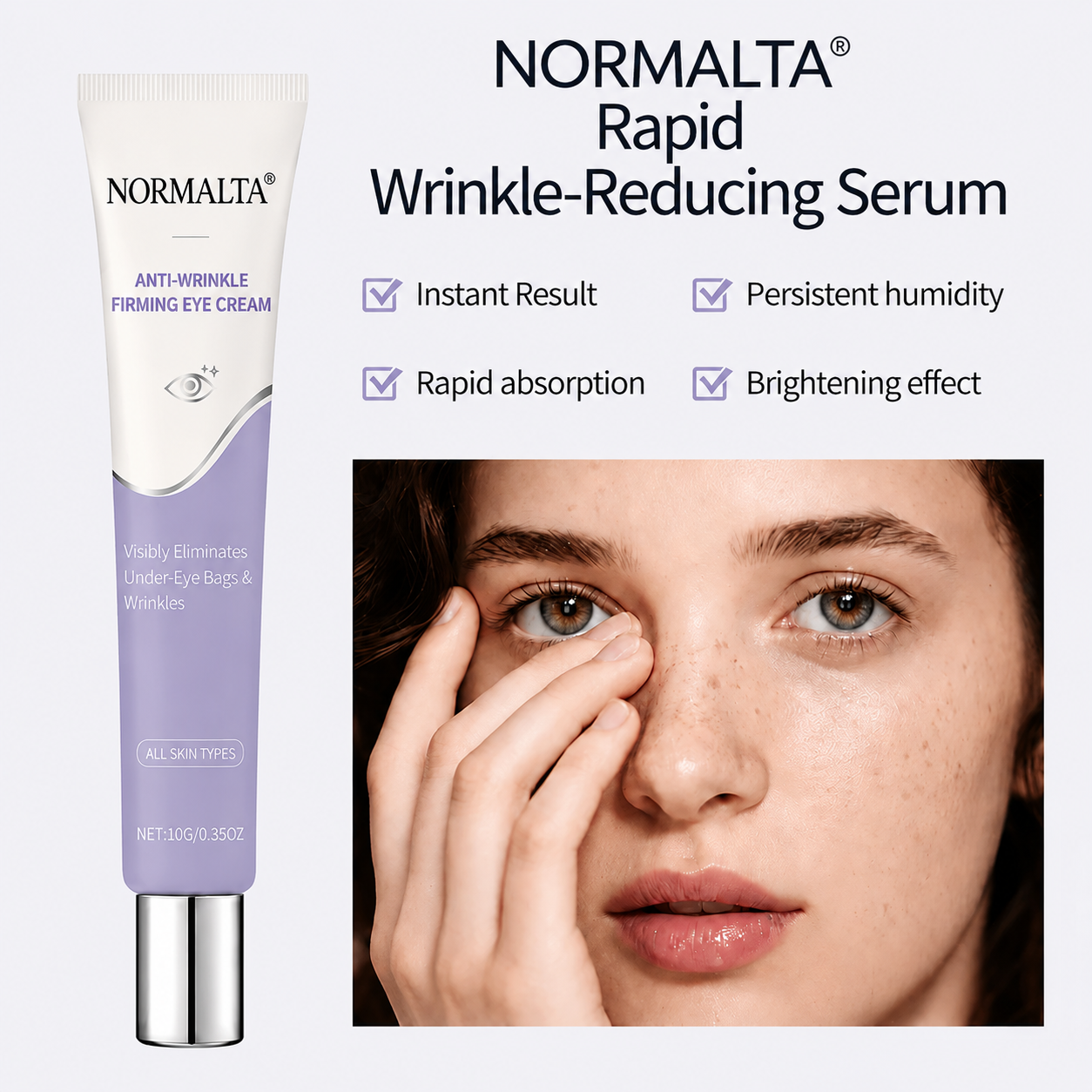 NORMALTA® Instant Face Temporary Tightener – Instant visible results in 30 seconds